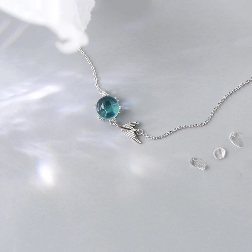 NEW 925 Sterling Silver Crystal Mermaid Bracelet - Picture 7 of 11
